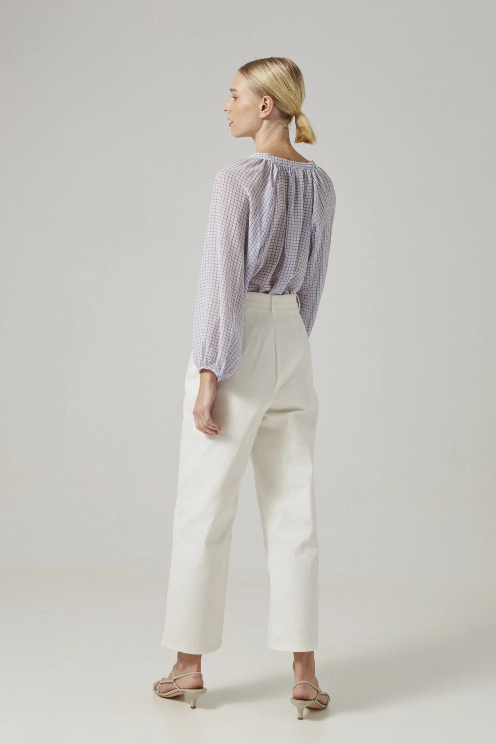 Cotton Stretch Full-Length Pants