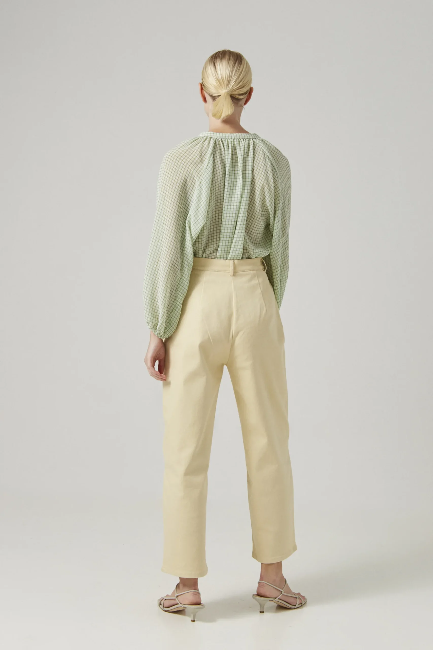 Cotton Stretch Full-Length Pants