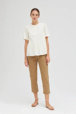 Cotton Tapered Pants
