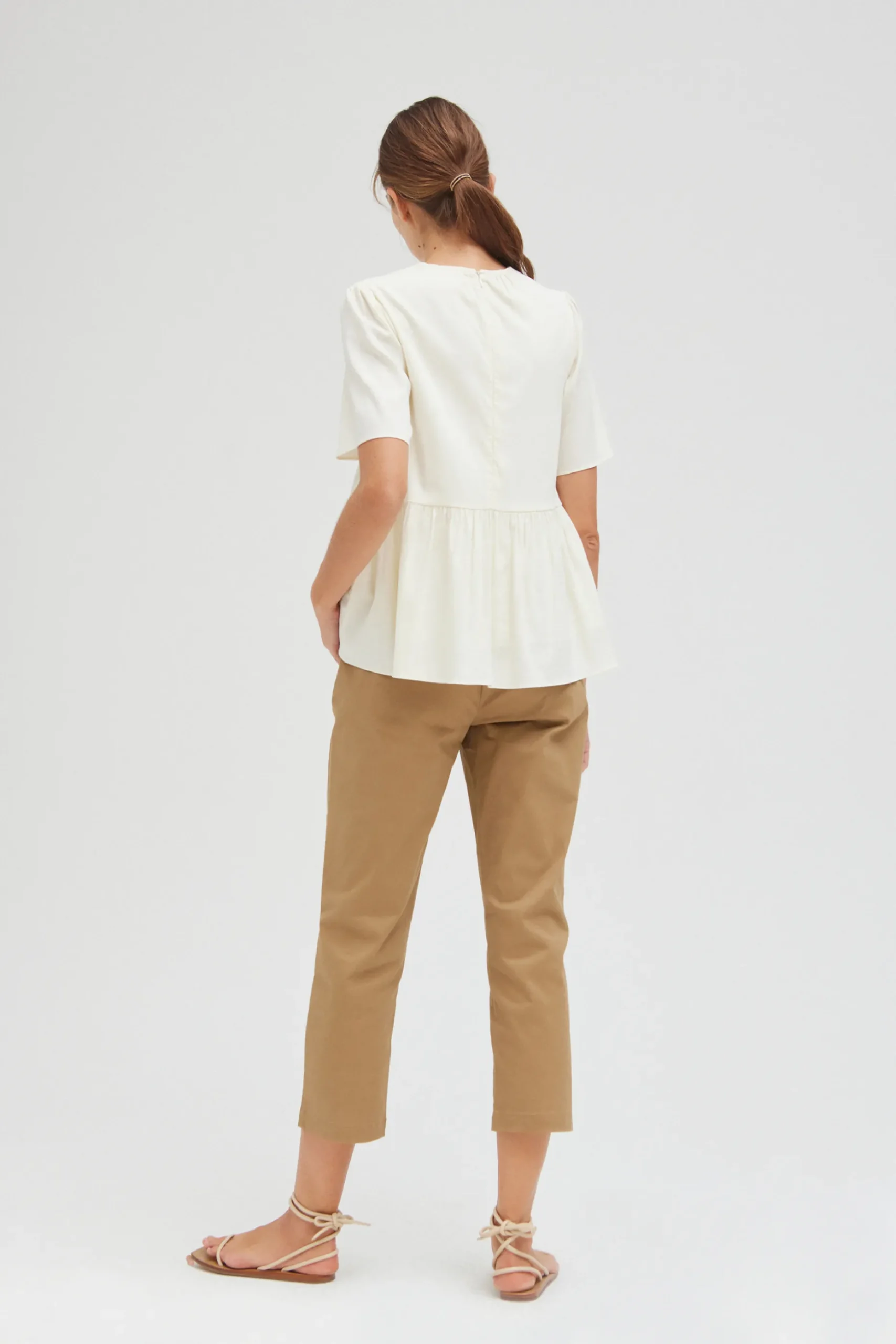 Cotton Tapered Pants