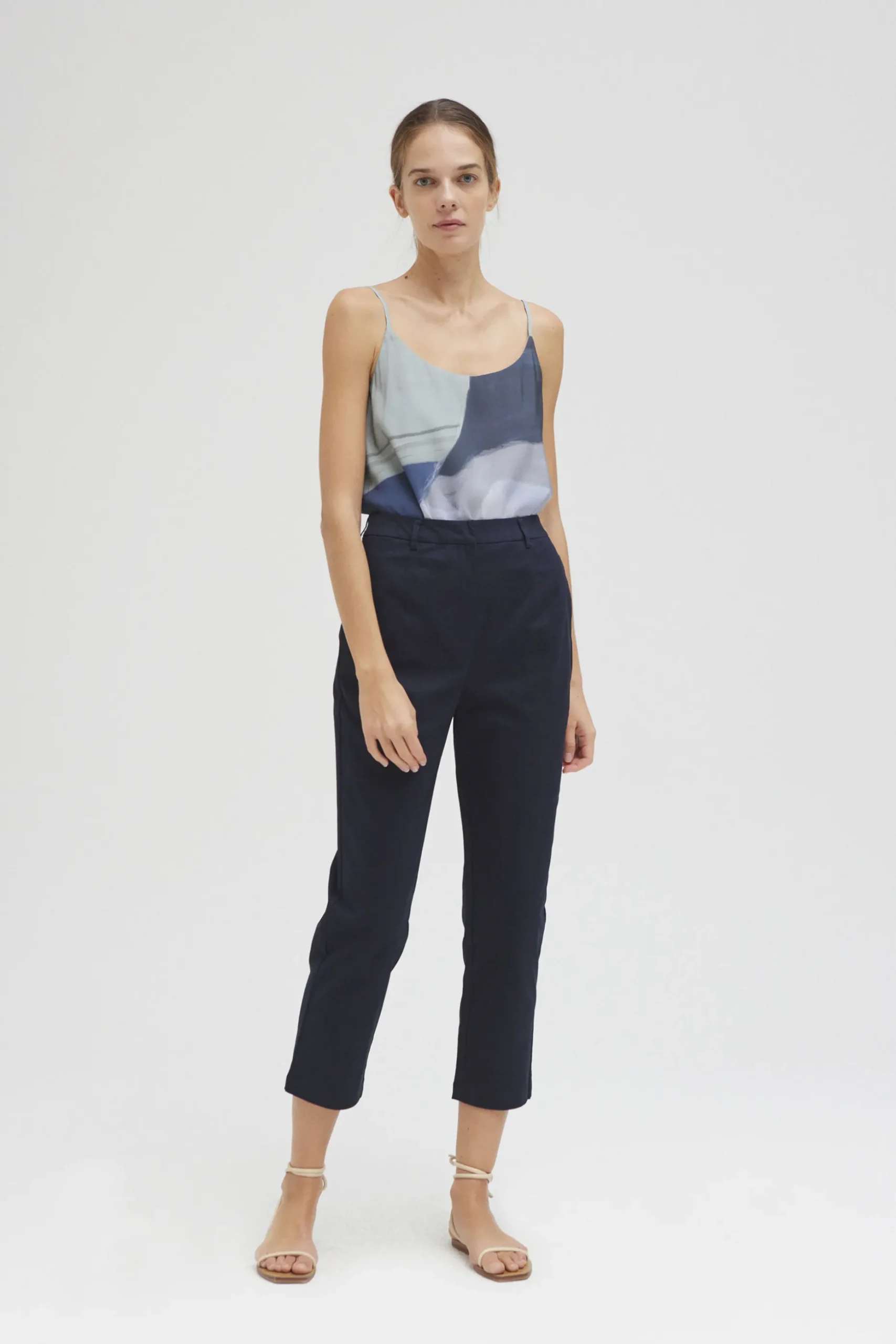 Cotton Tapered Pants
