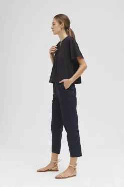 Cotton Tapered Pants