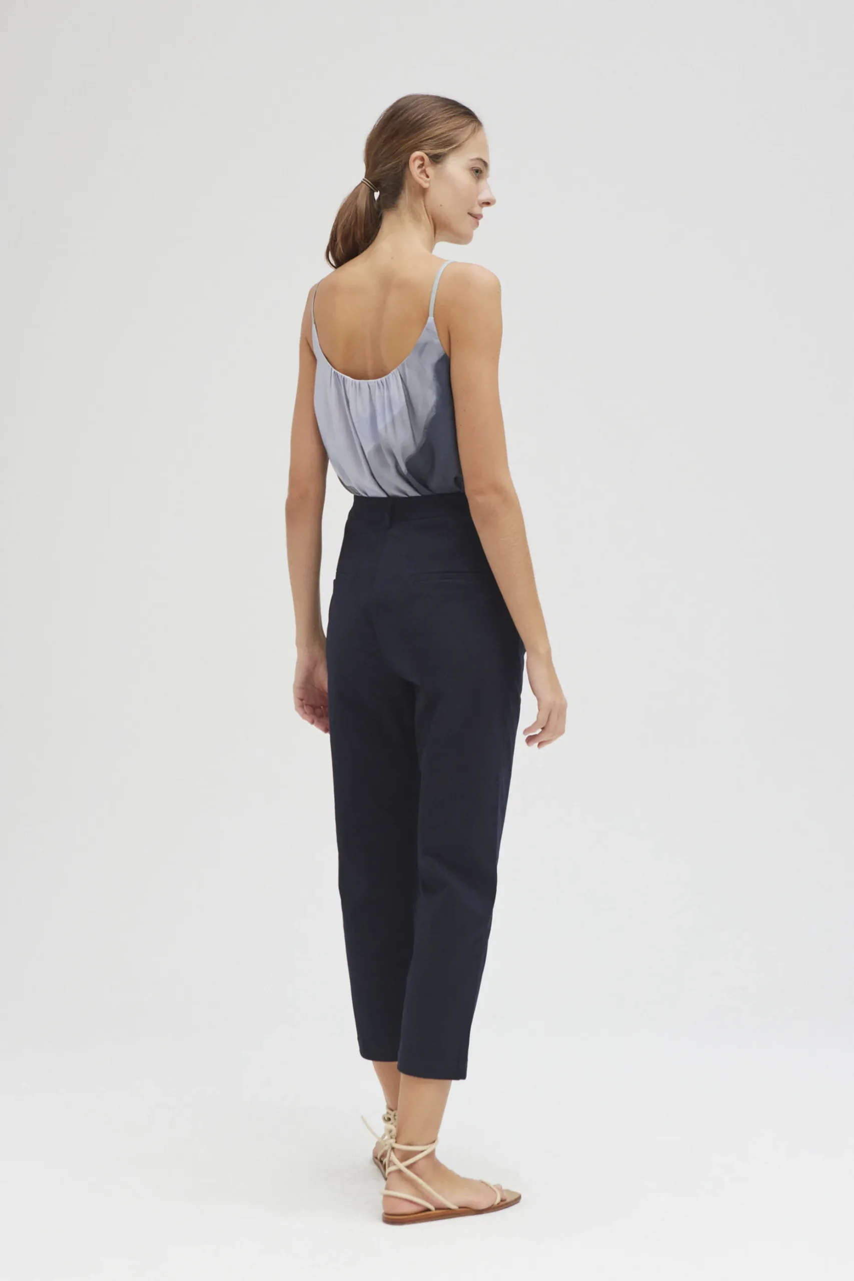 Cotton Tapered Pants