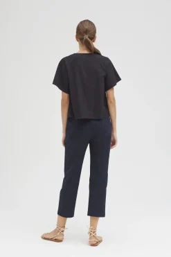 Cotton Tapered Pants
