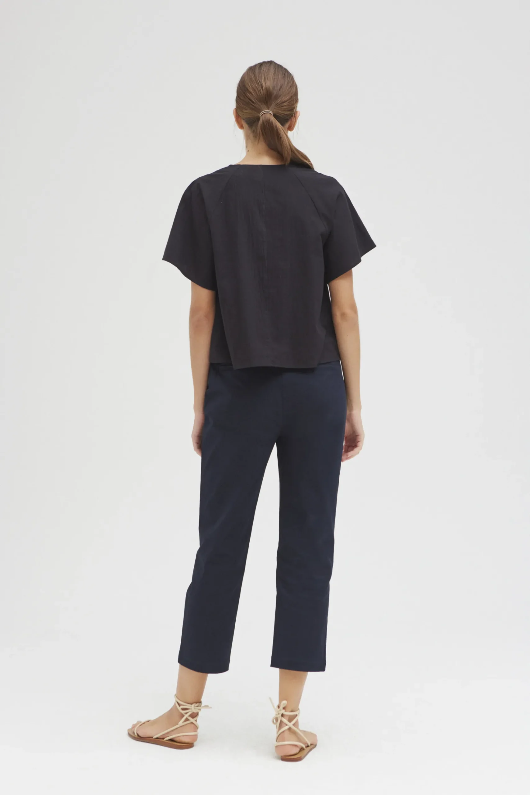 Cotton Tapered Pants