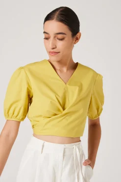 Cotton Wrap Top