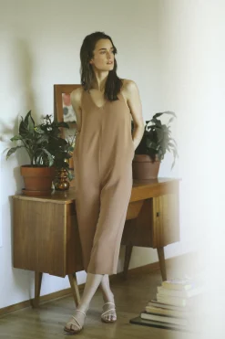 Crepe V-Neck Jumpsuit