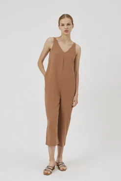 Crepe V-Neck Jumpsuit