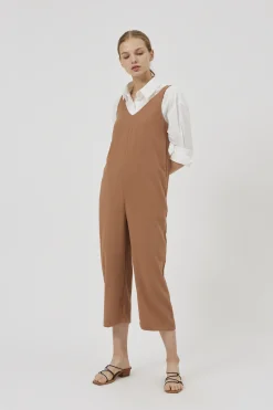 Crepe V-Neck Jumpsuit