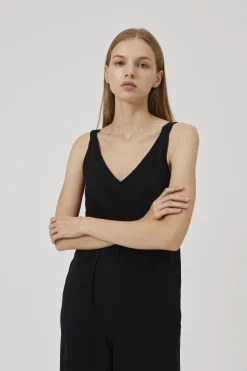 Crepe V-Neck Jumpsuit