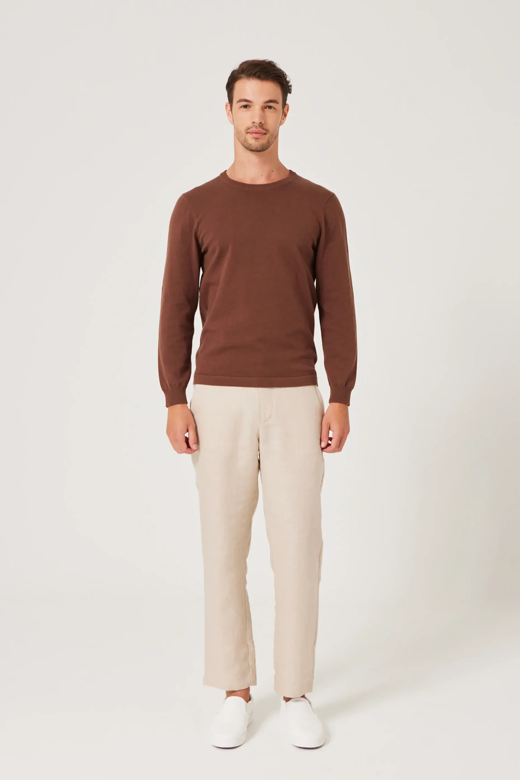 Crew-Neck Knit Jumper