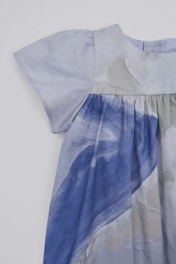 Dusk Flutter Sleeve Dress