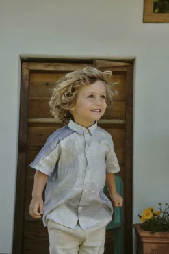 Dusk Linen Boy's Shirt