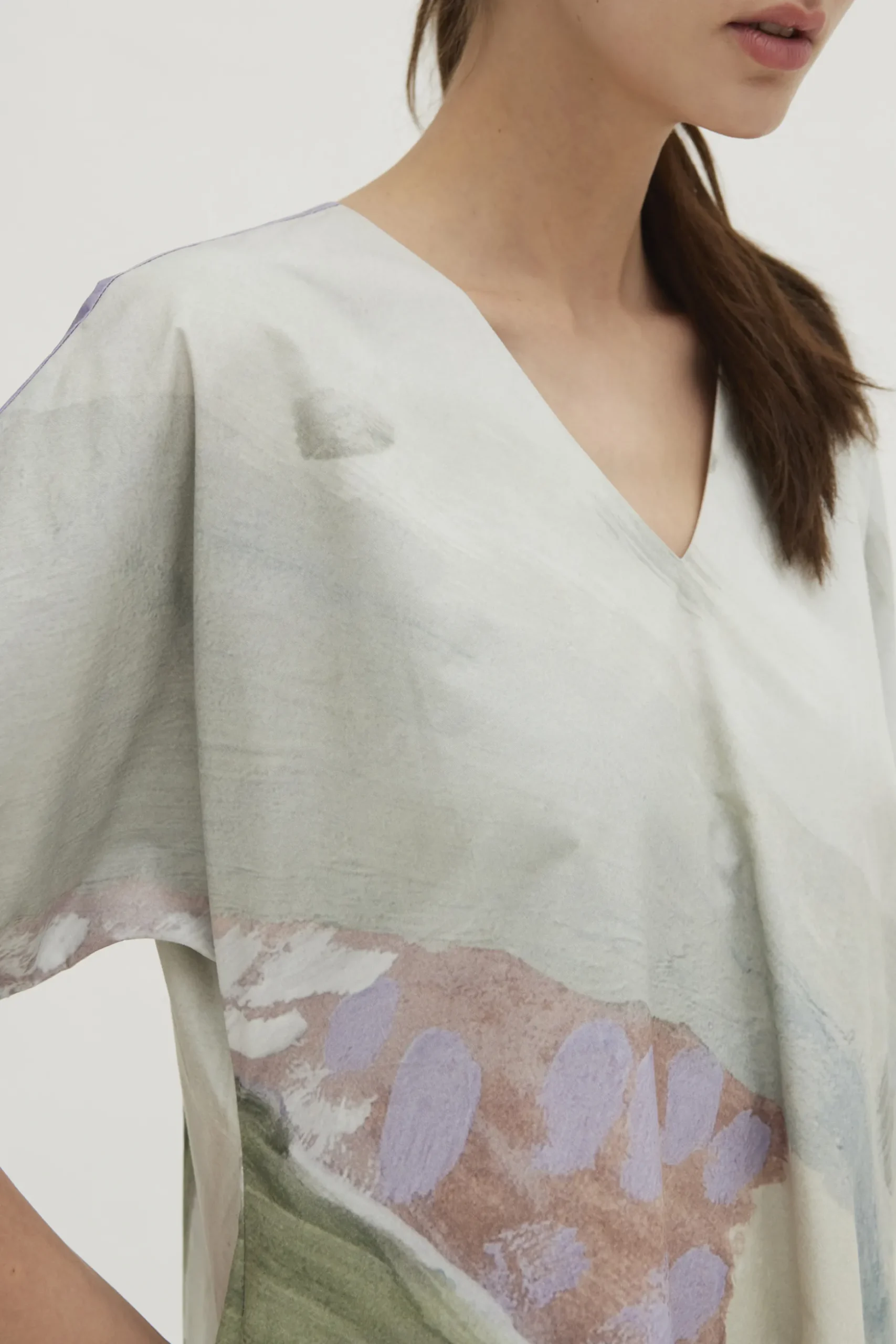 Dusk V-Neck Relaxed Dress