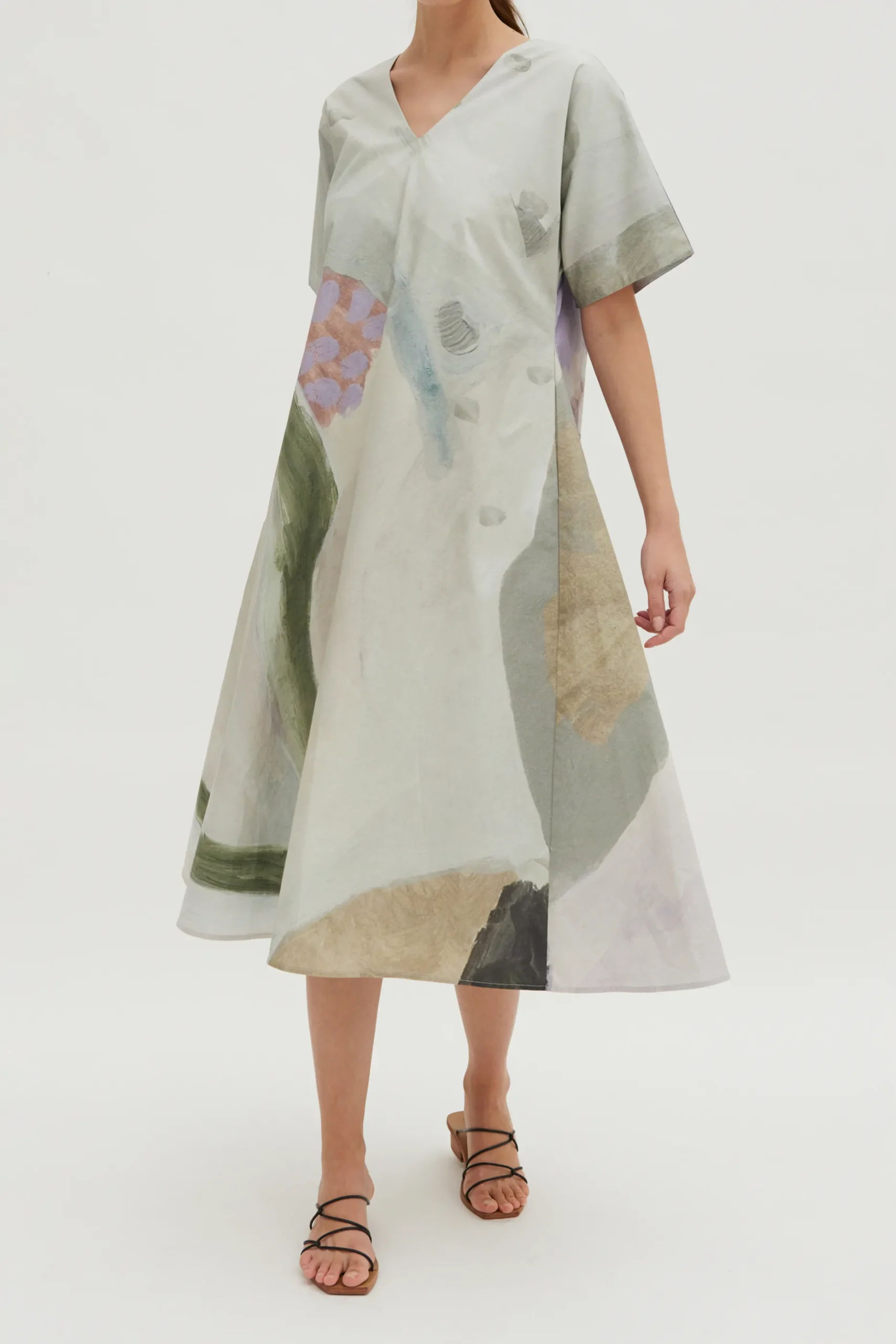 Dusk V-Neck Relaxed Dress