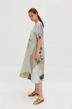 Dusk V-Neck Relaxed Dress