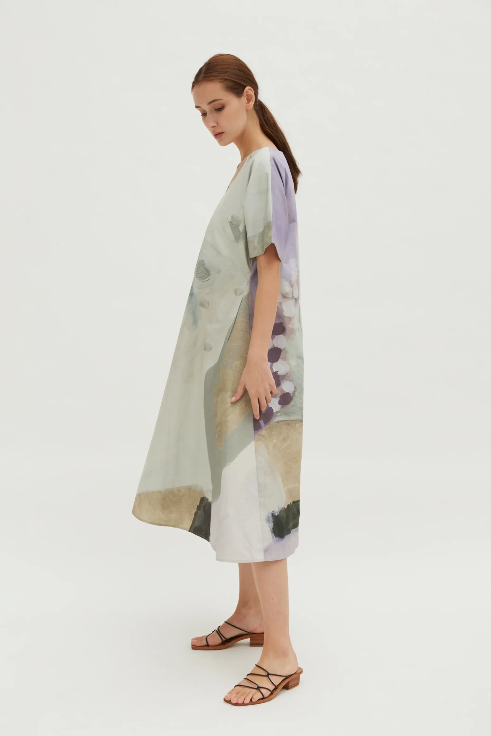 Dusk V-Neck Relaxed Dress