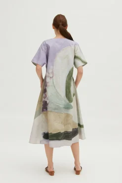 Dusk V-Neck Relaxed Dress