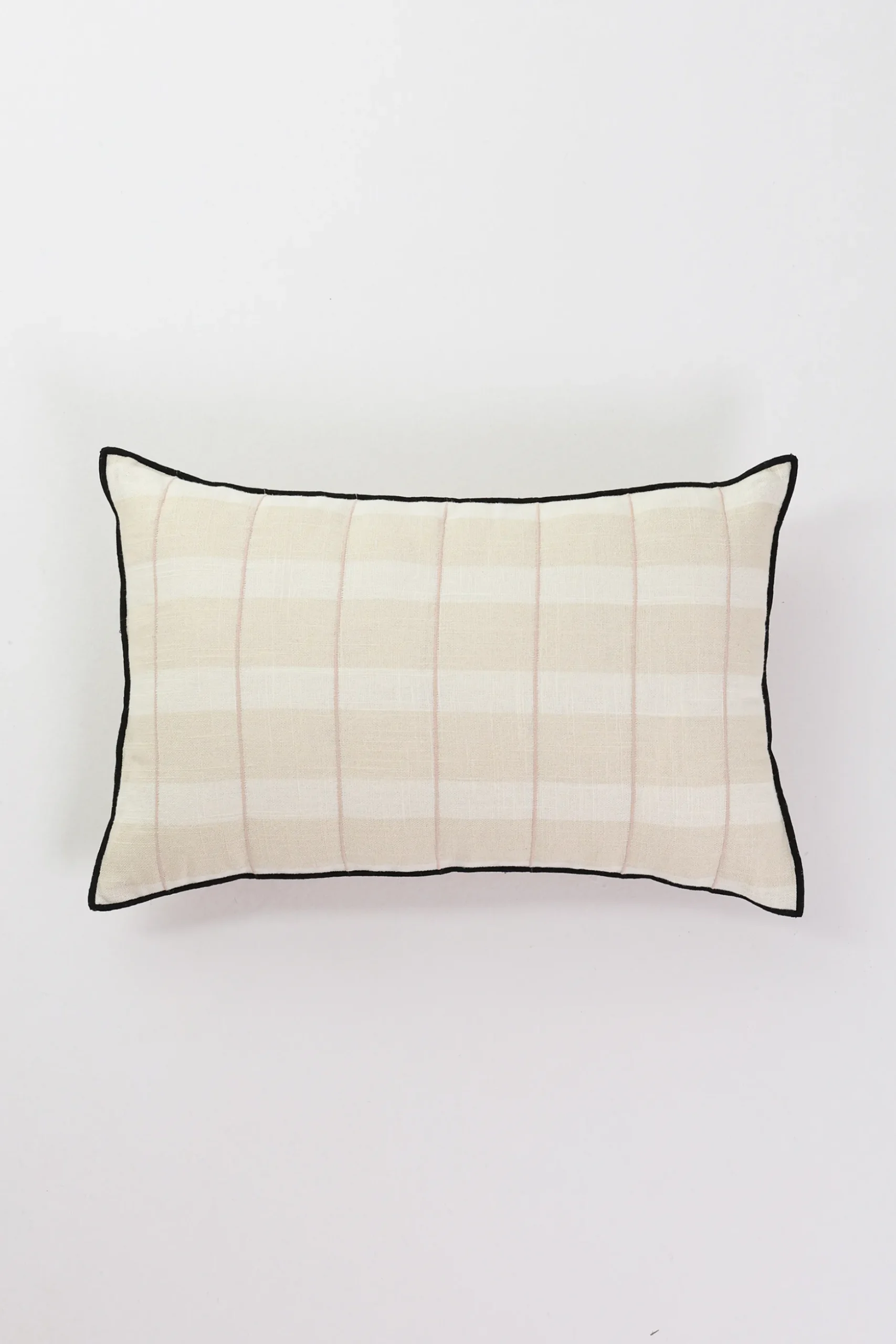 Embroidered Lumbar Cushion Cover