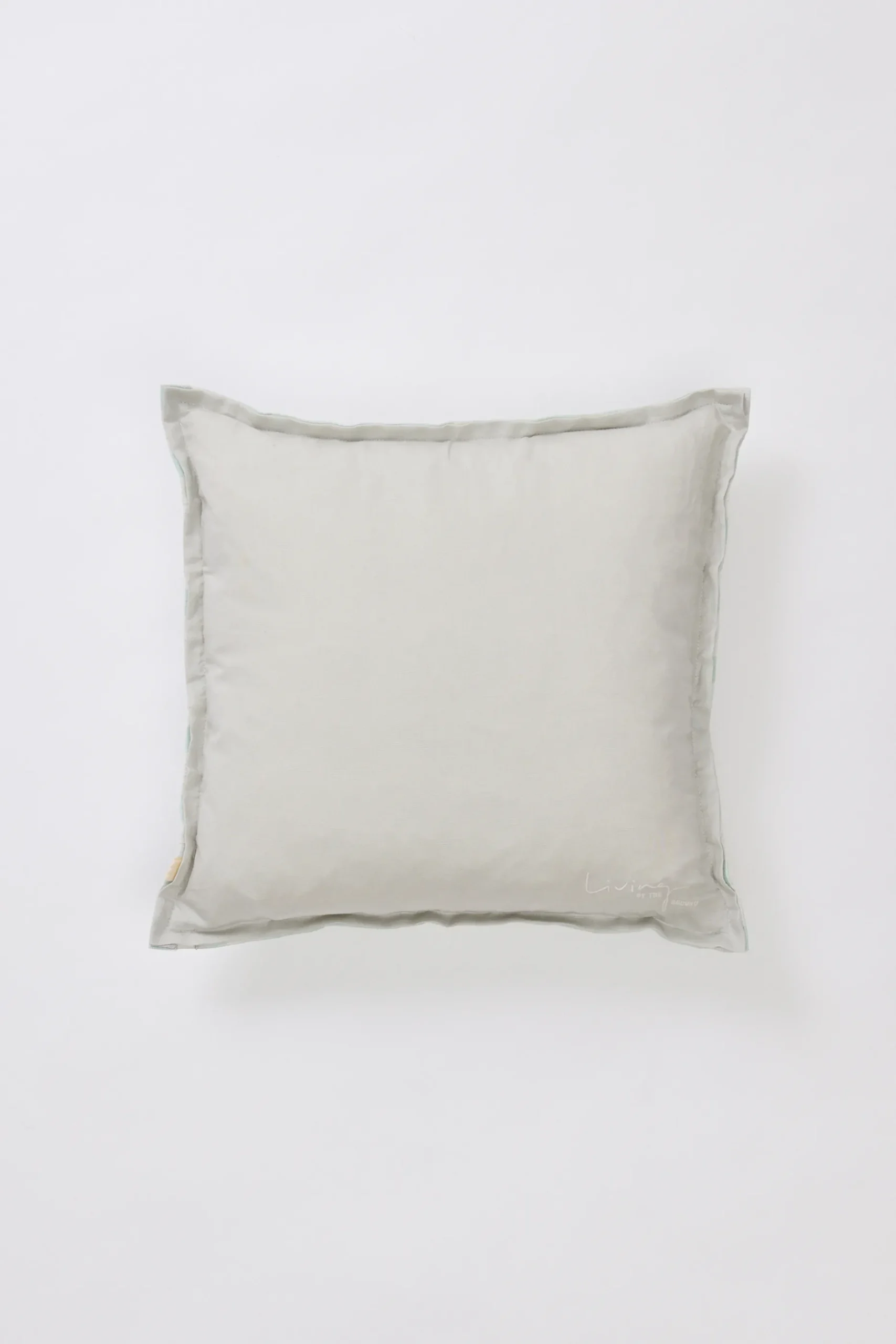Embroidered Plaid Cushion Cover