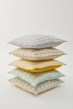 Embroidered Plaid Cushion Cover