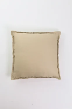Embroidered Plaid Cushion Cover