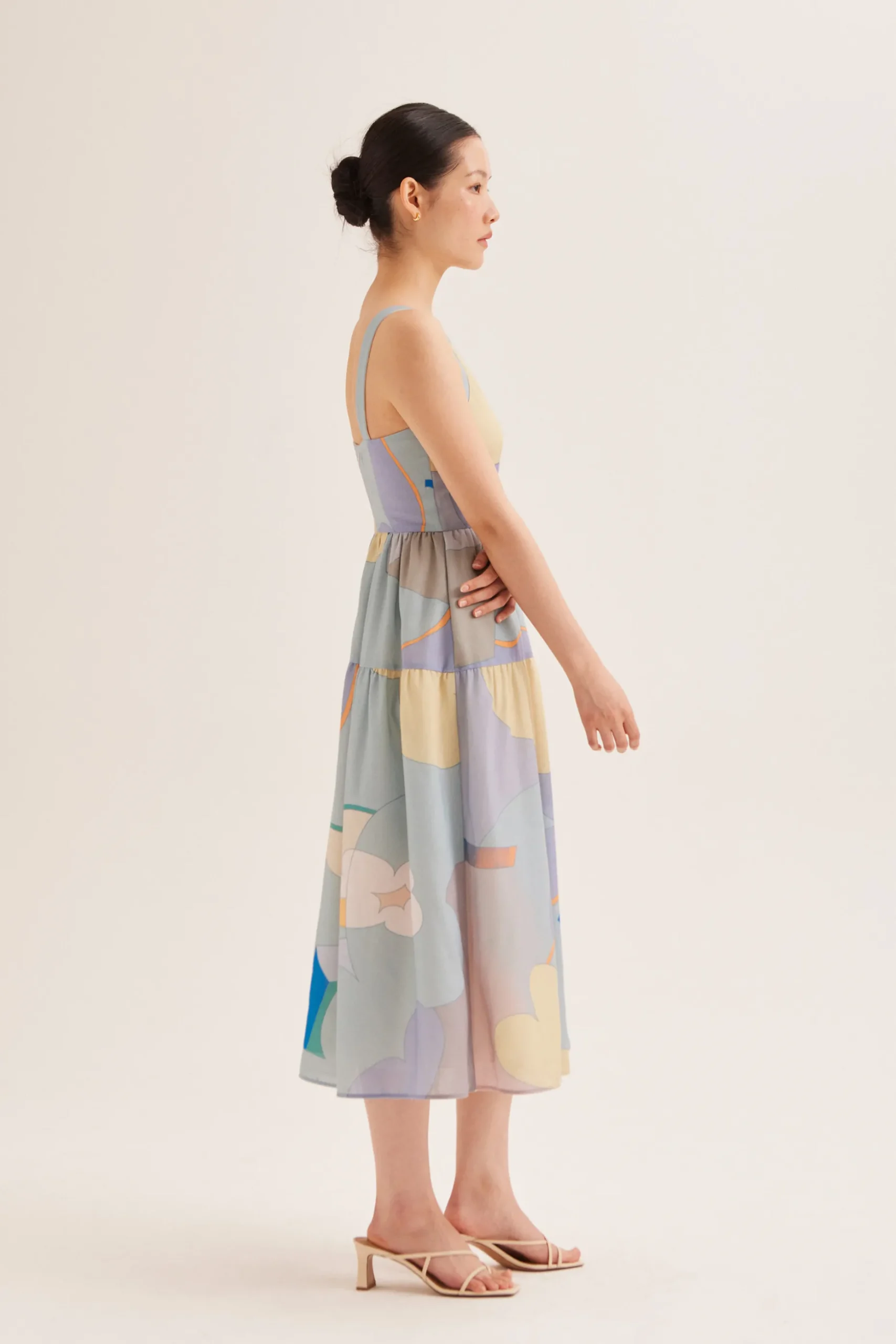 Fairground Tiered Midi Dress