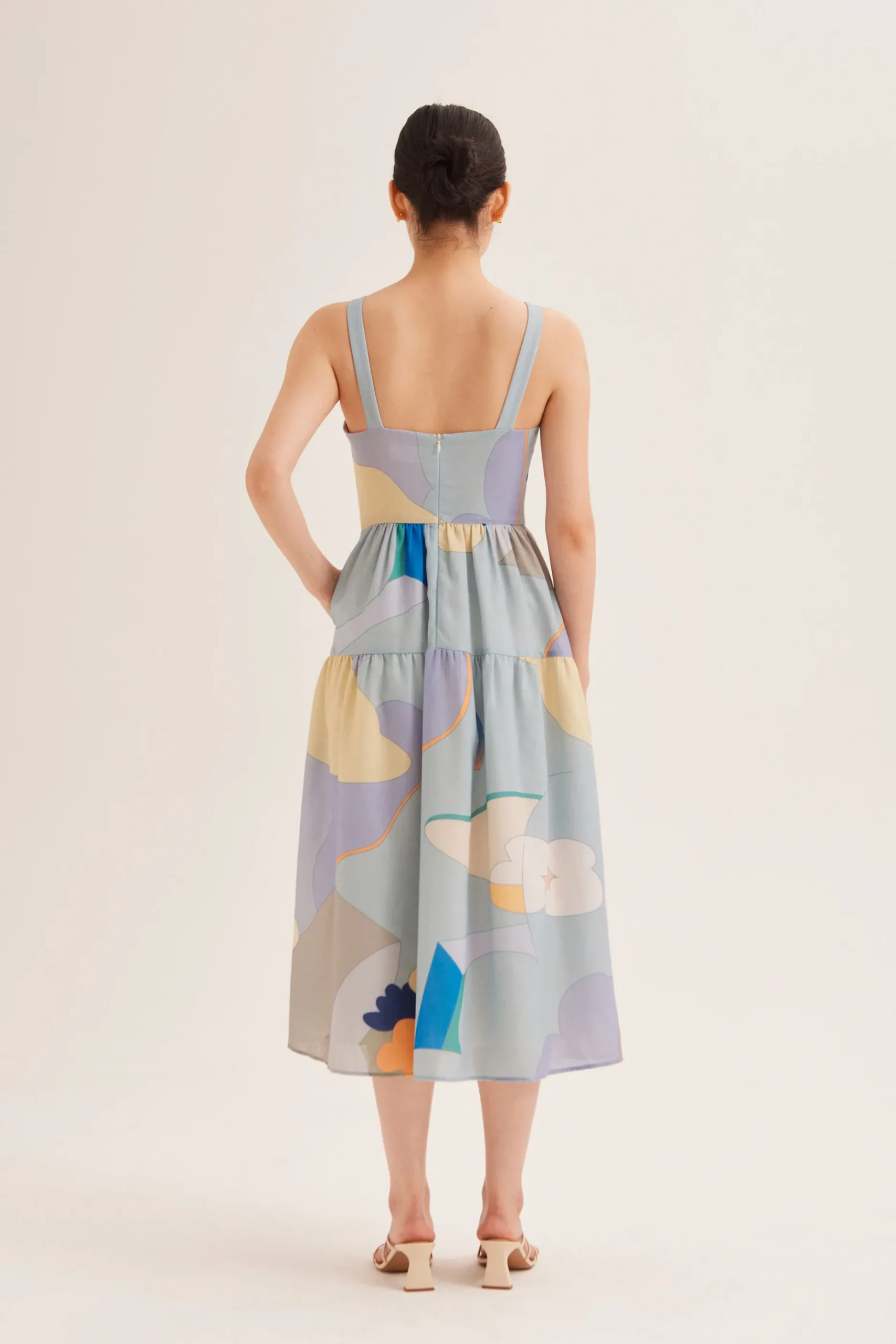 Fairground Tiered Midi Dress
