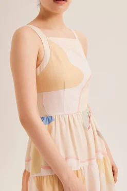 Fairground Tiered Midi Dress
