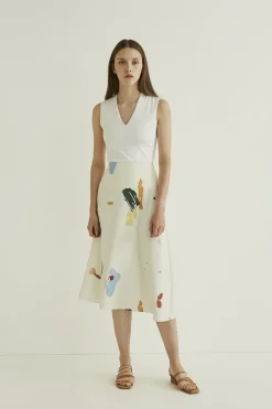 Fragments Midi Skirt