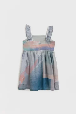 Frame Ruffle Sleeve Dress