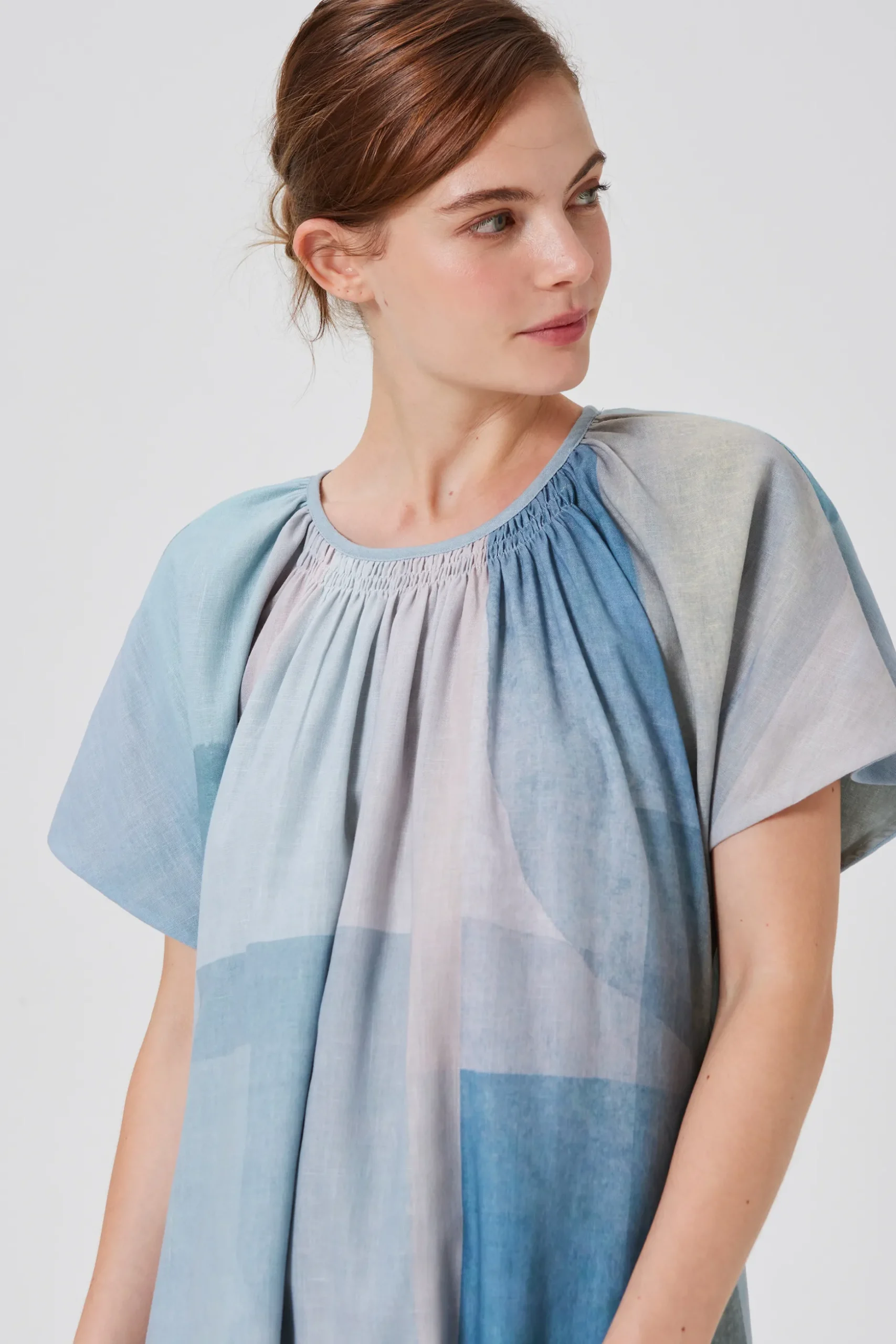 Frame Smocked Midi Dress
