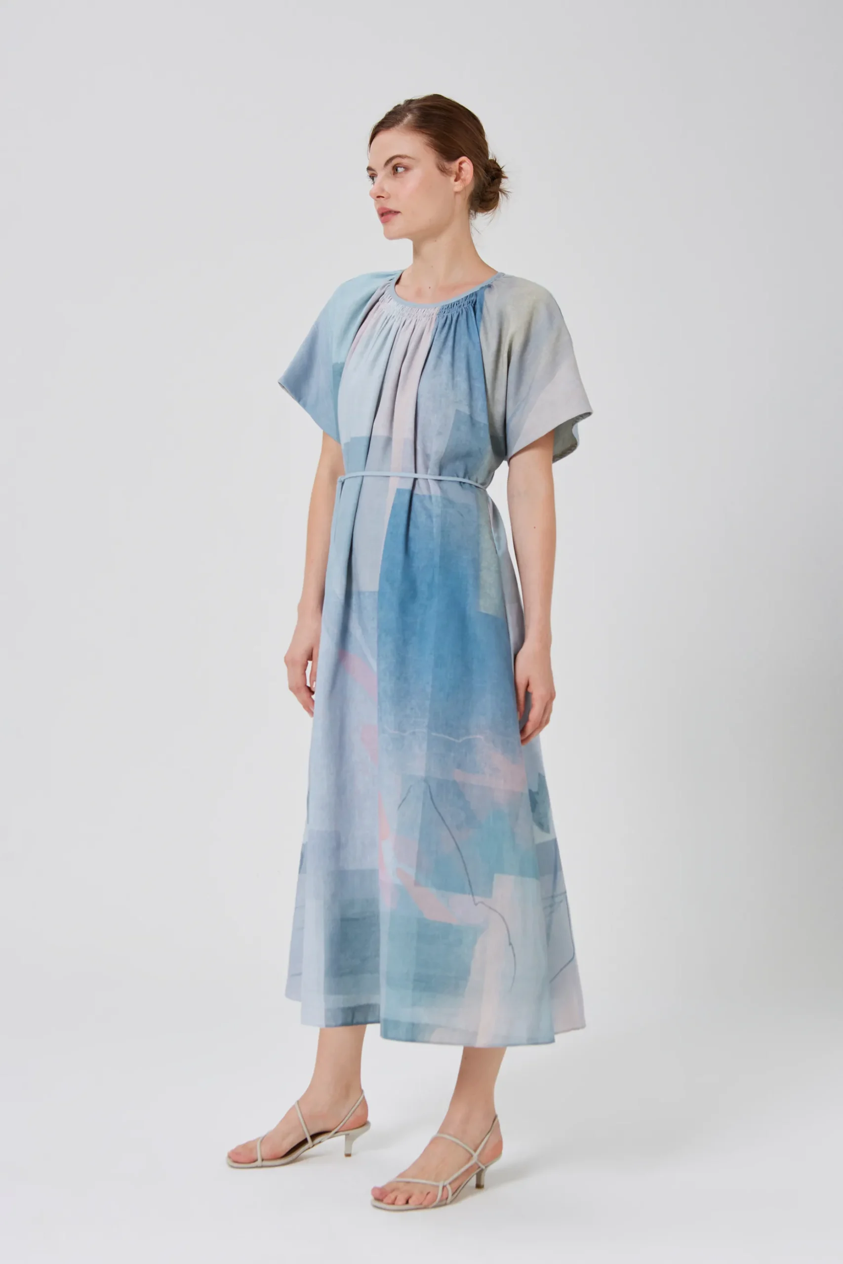 Frame Smocked Midi Dress