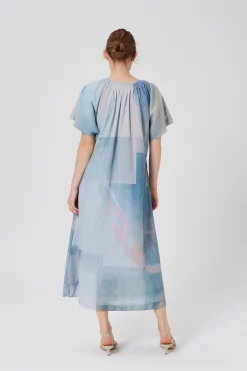 Frame Smocked Midi Dress