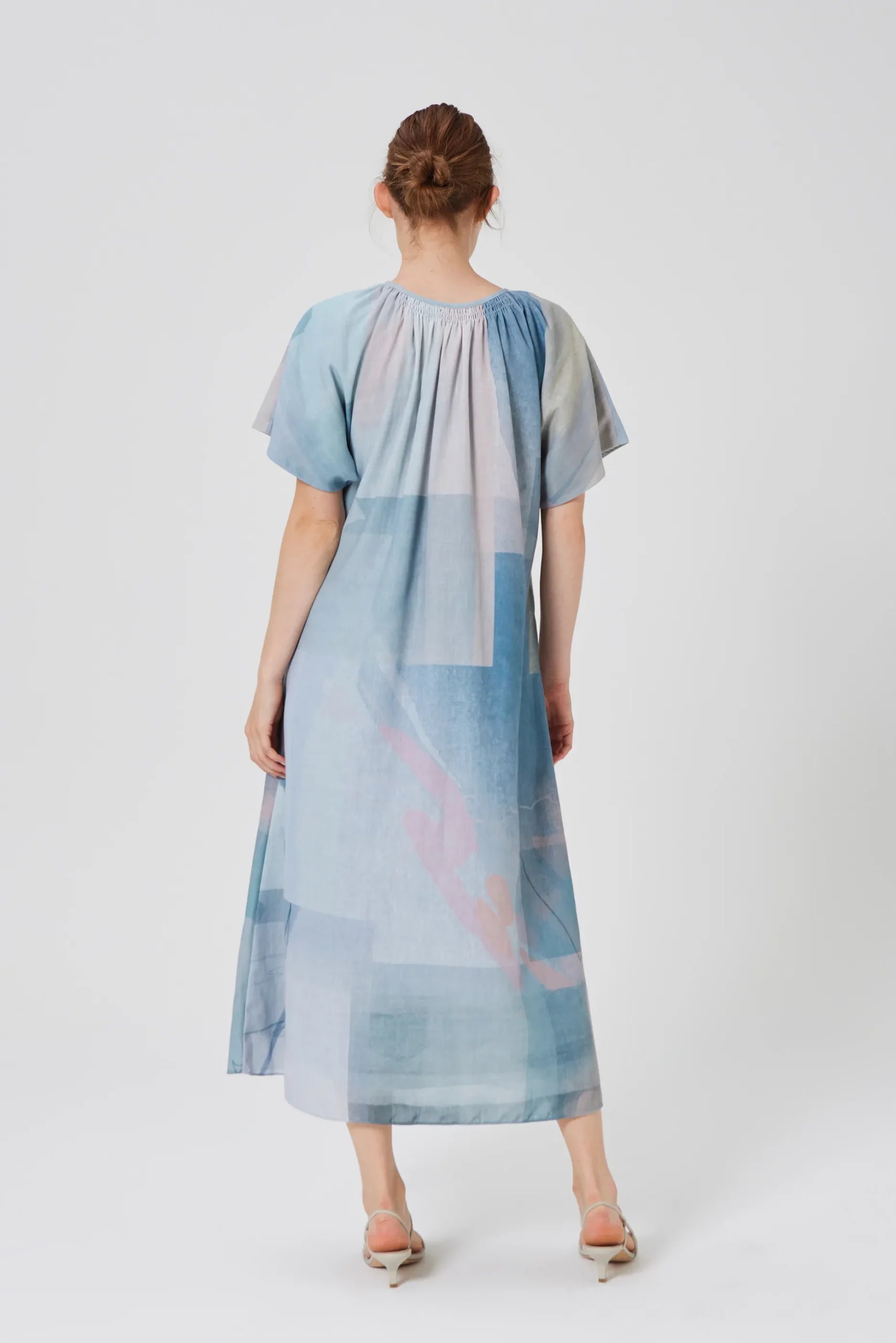 Frame Smocked Midi Dress
