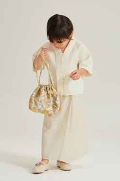 Front-Pleat Long Skirt
