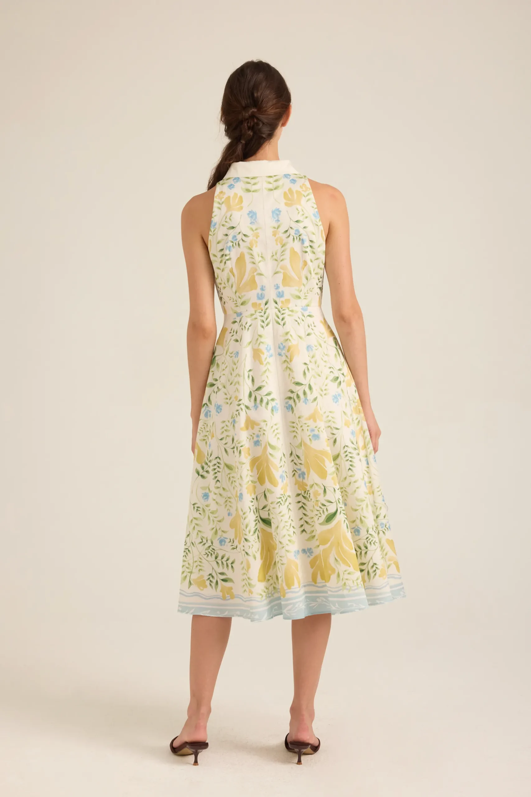 Garden Button-Down Midi Dress