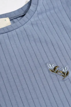 Garden Embroidered Knit Tee