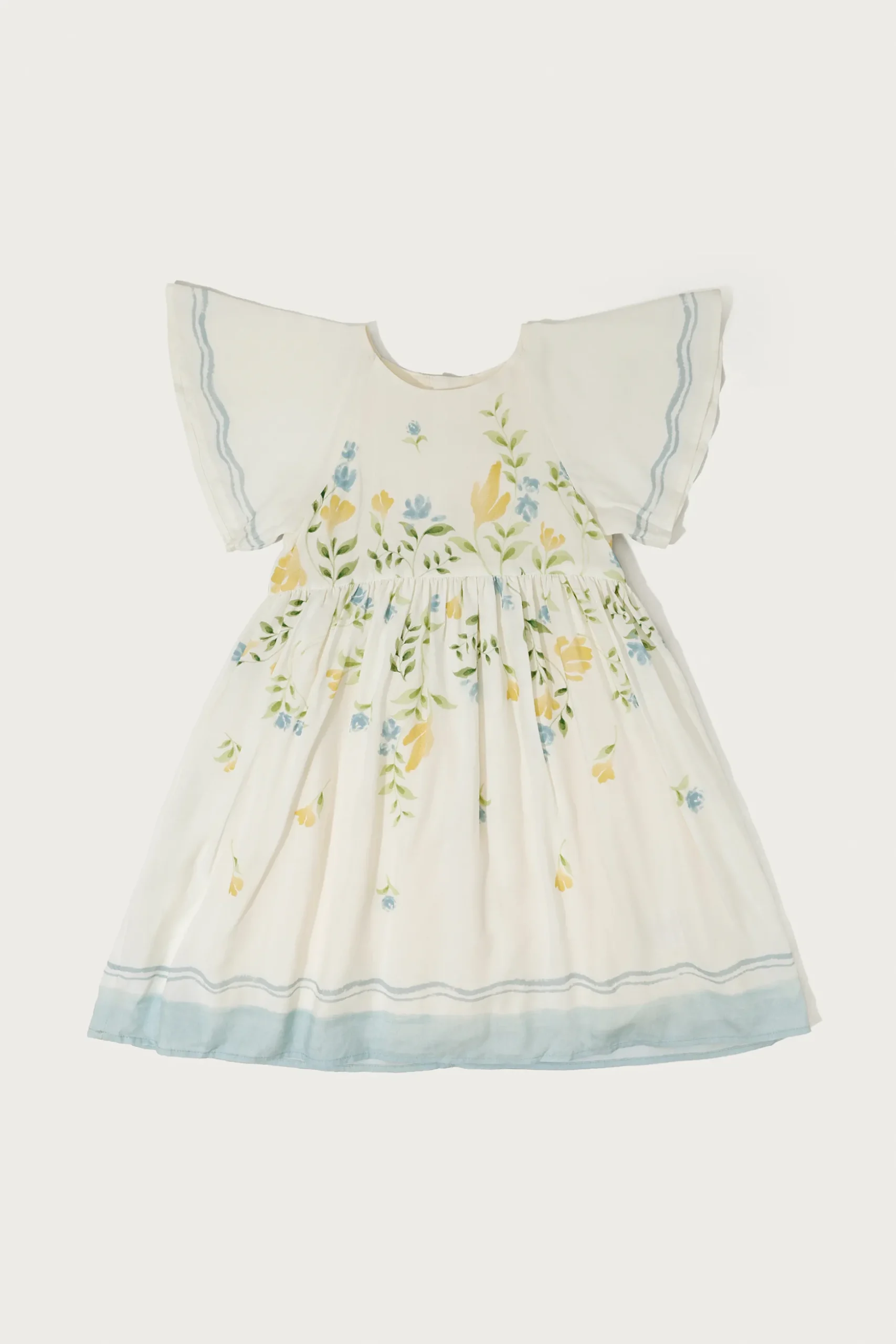 Garden Flutter Sleeve Dress