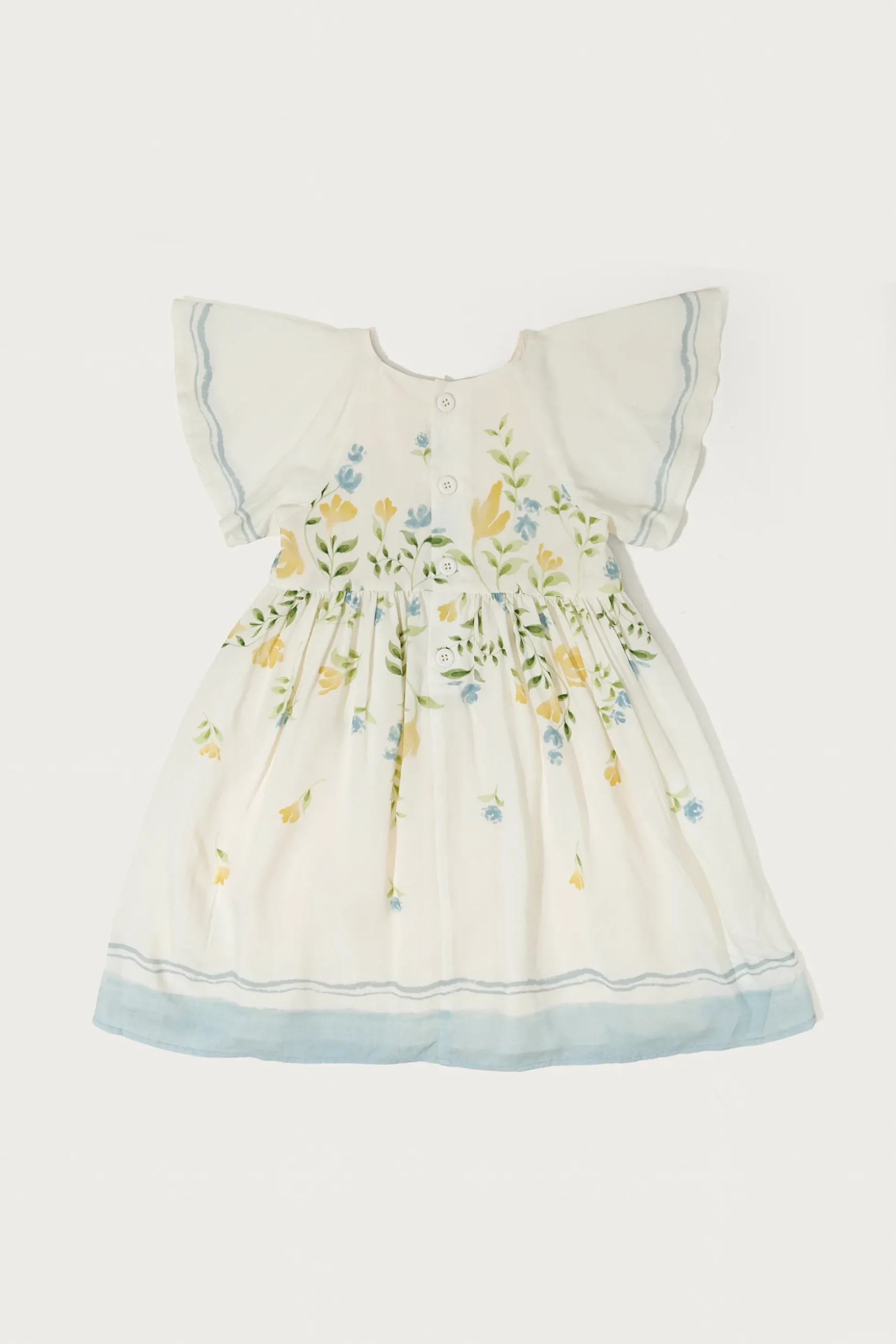 Garden Flutter Sleeve Dress