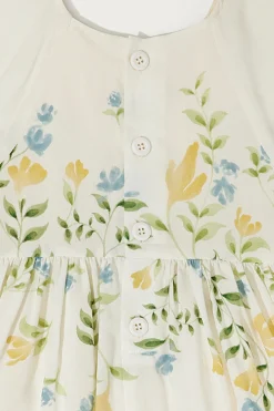 Garden Flutter Sleeve Dress