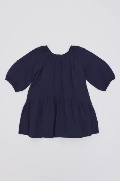 Gathered Curved Seam Dress