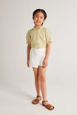 Gathered Puff Sleeve Top