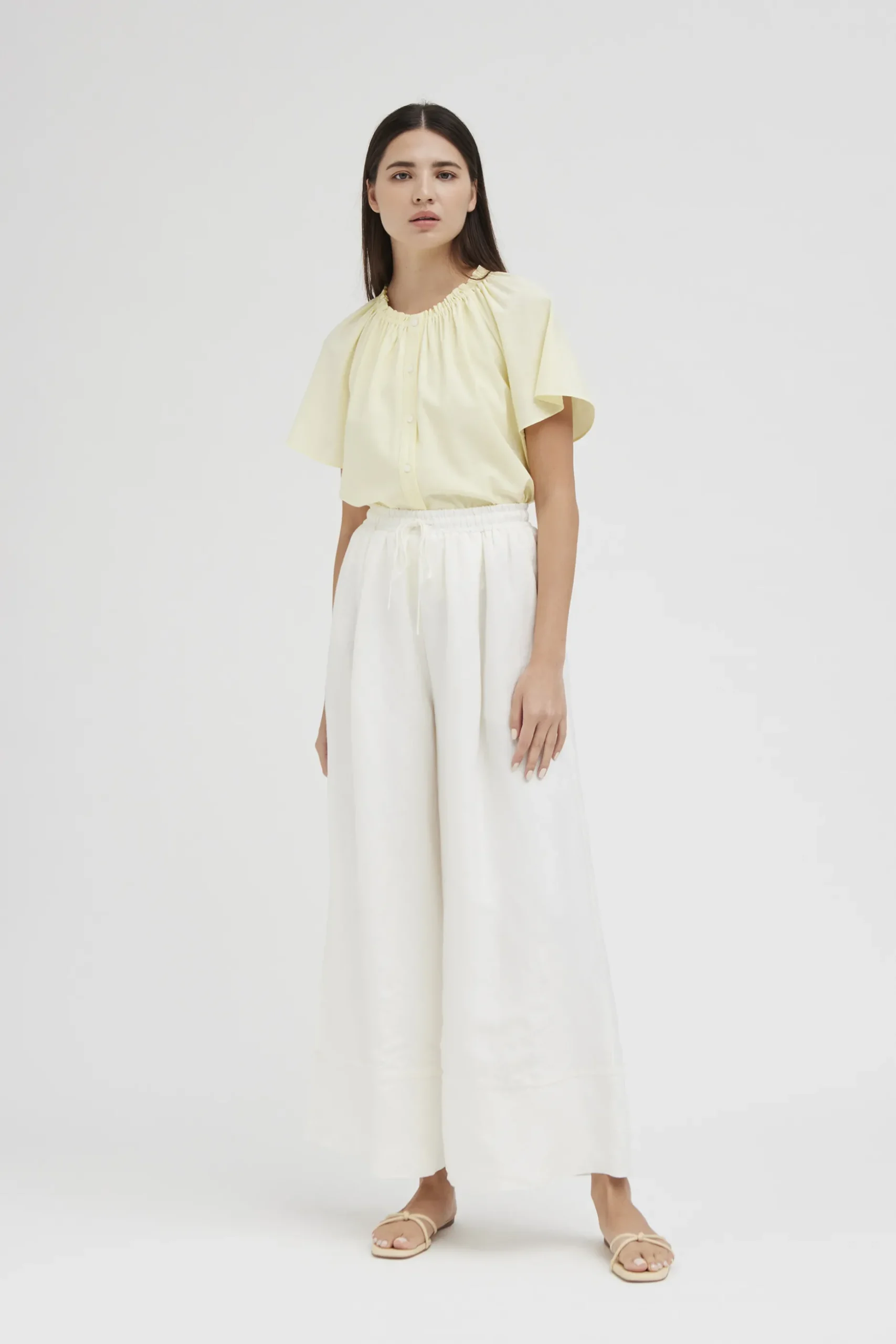 Gathered Rayon Top