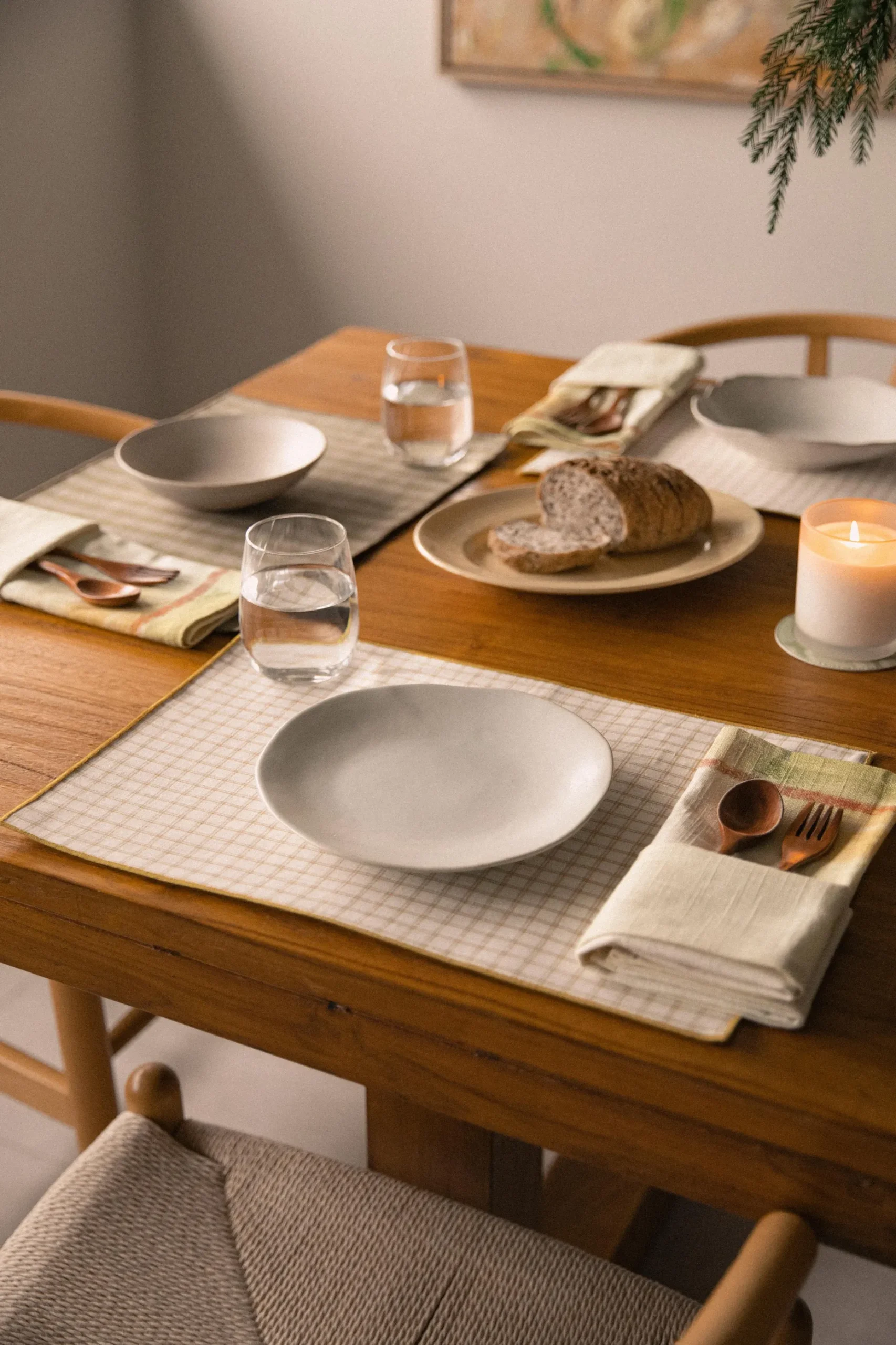 Gingham Placemat Set