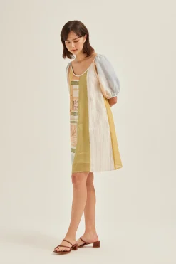 Heirloom Puff-Sleeve Shift Dress