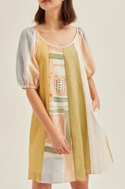 Heirloom Puff-Sleeve Shift Dress