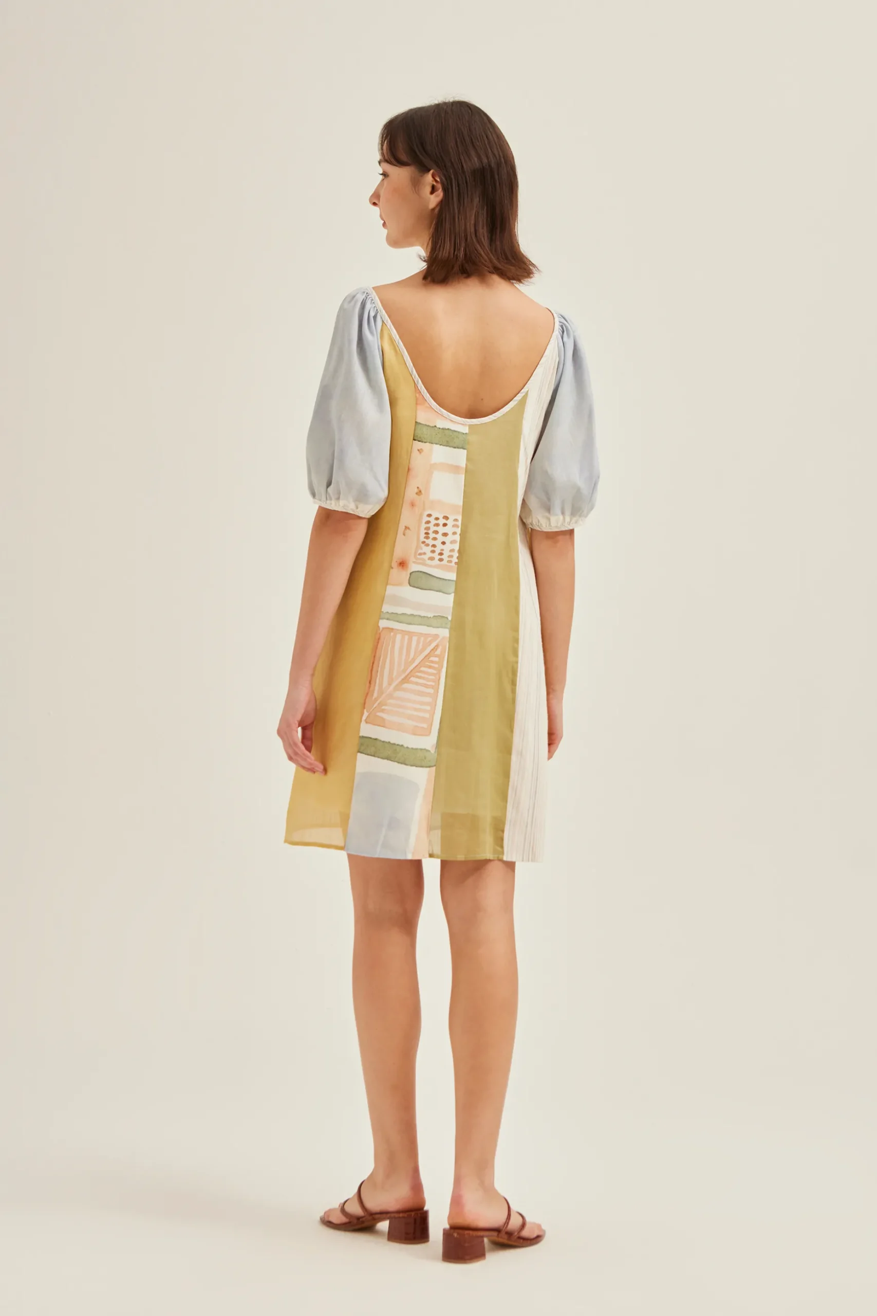 Heirloom Puff-Sleeve Shift Dress
