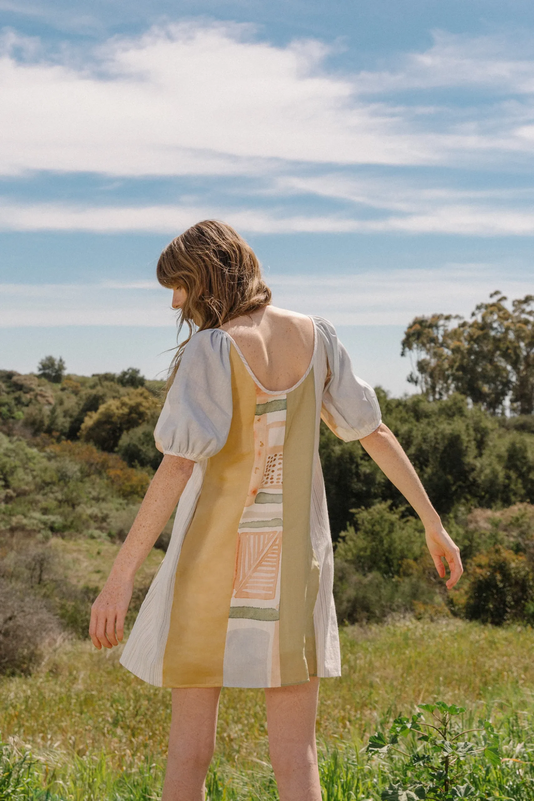 Heirloom Puff-Sleeve Shift Dress