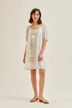 Heirloom Puff-Sleeve Shift Dress